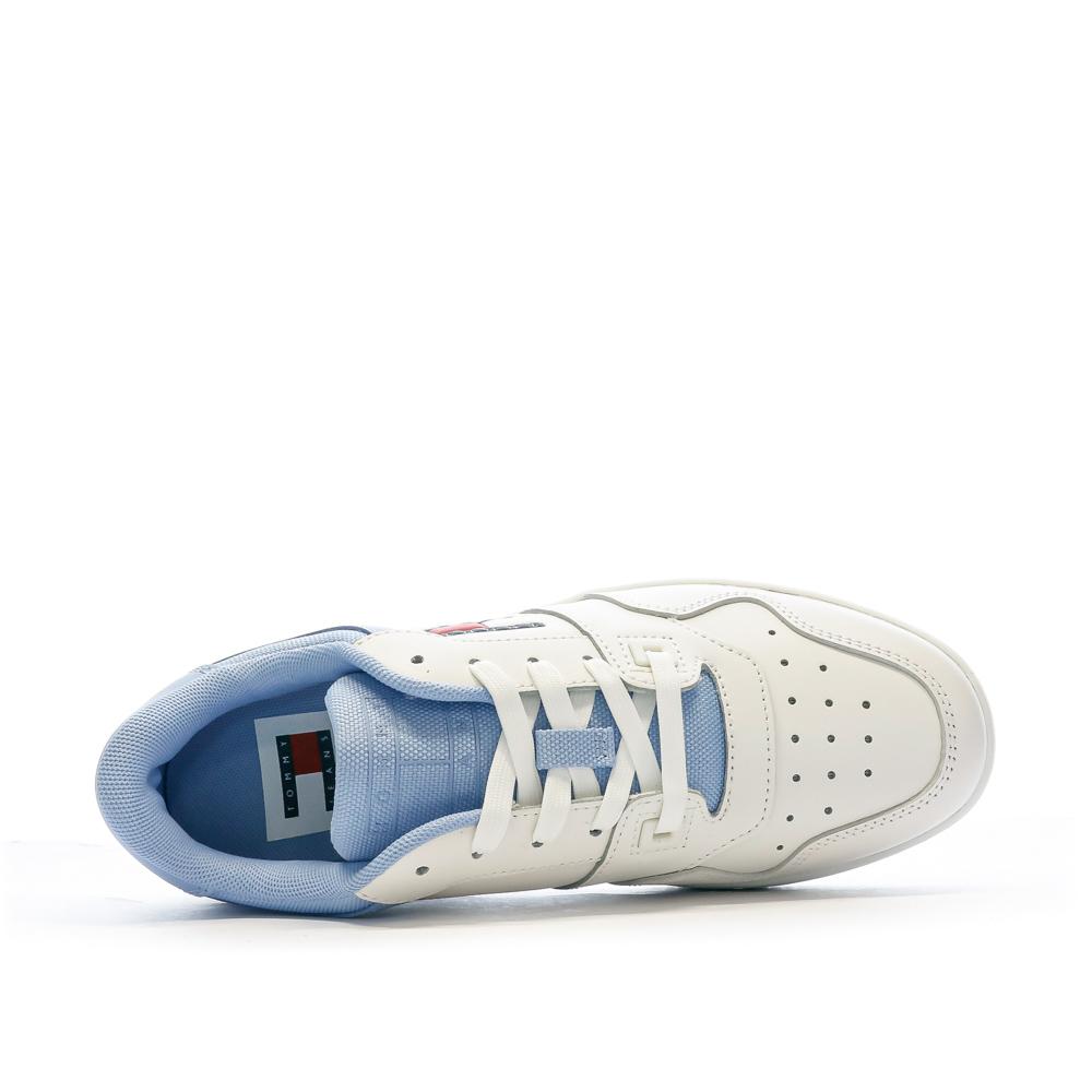 Baskets Blanches/Bleu Femme Tommy Hilfiger EN0EN02505 vue 4