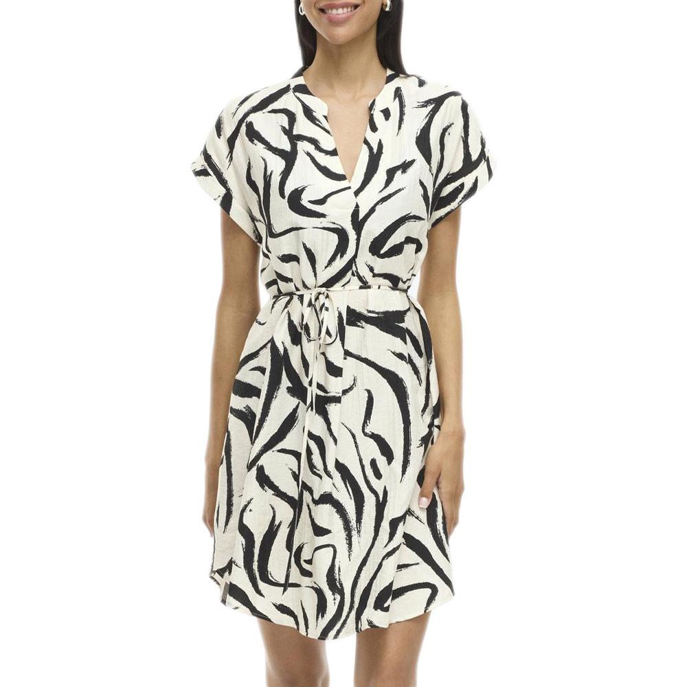 Kleid Weiss/Schwarz Frau Vila Viclo günstig