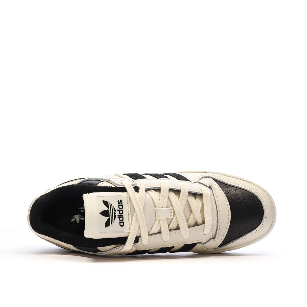Baskets Beige/Noir Homme Adidas Forum Low vue 4