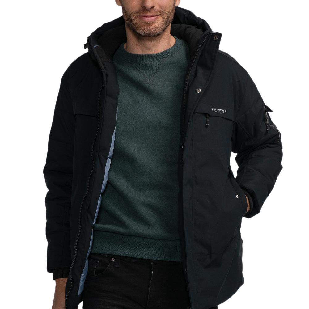 Doudoune Noire Homme Petrol Industries JAC104 pas cher