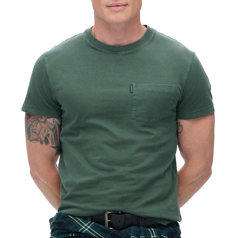 T-Shirt Vert Foncé Homme Superdry Essential pas cher