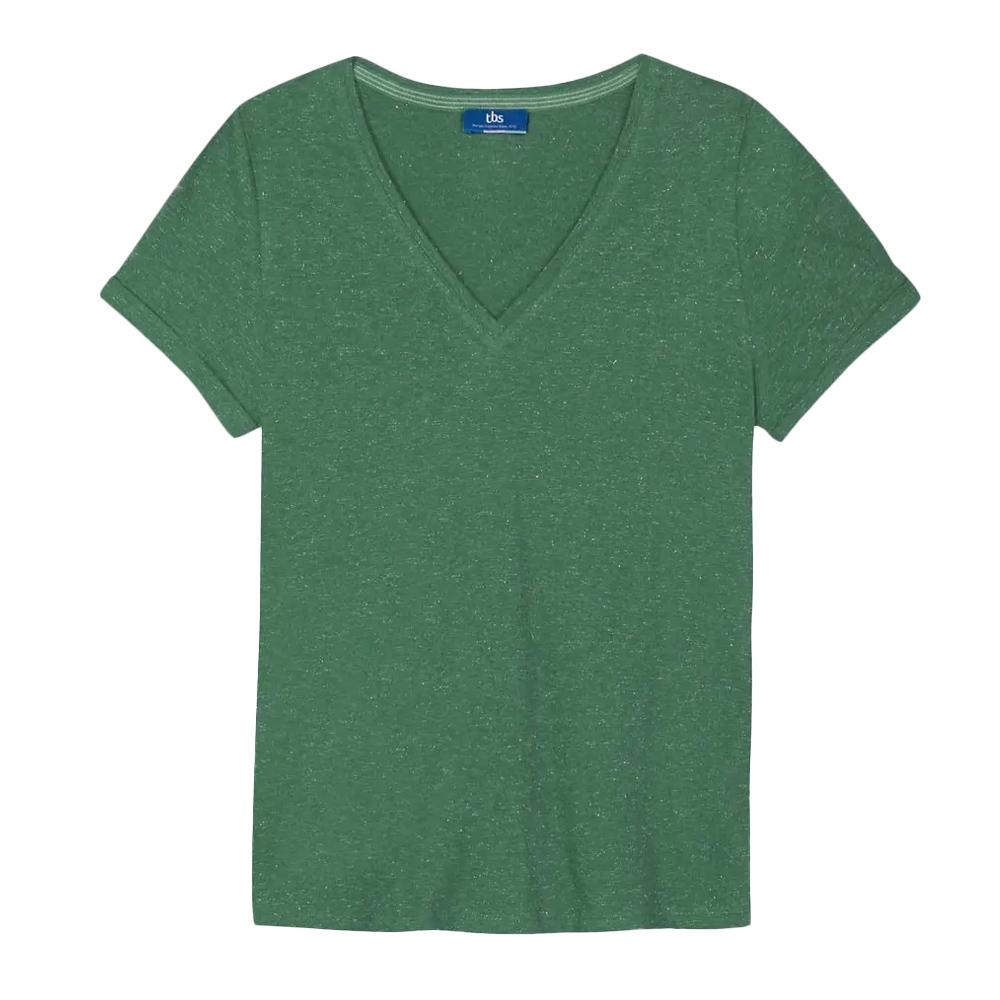 T-shirt Vert Femme TBS ADINATEE 29418 pas cher