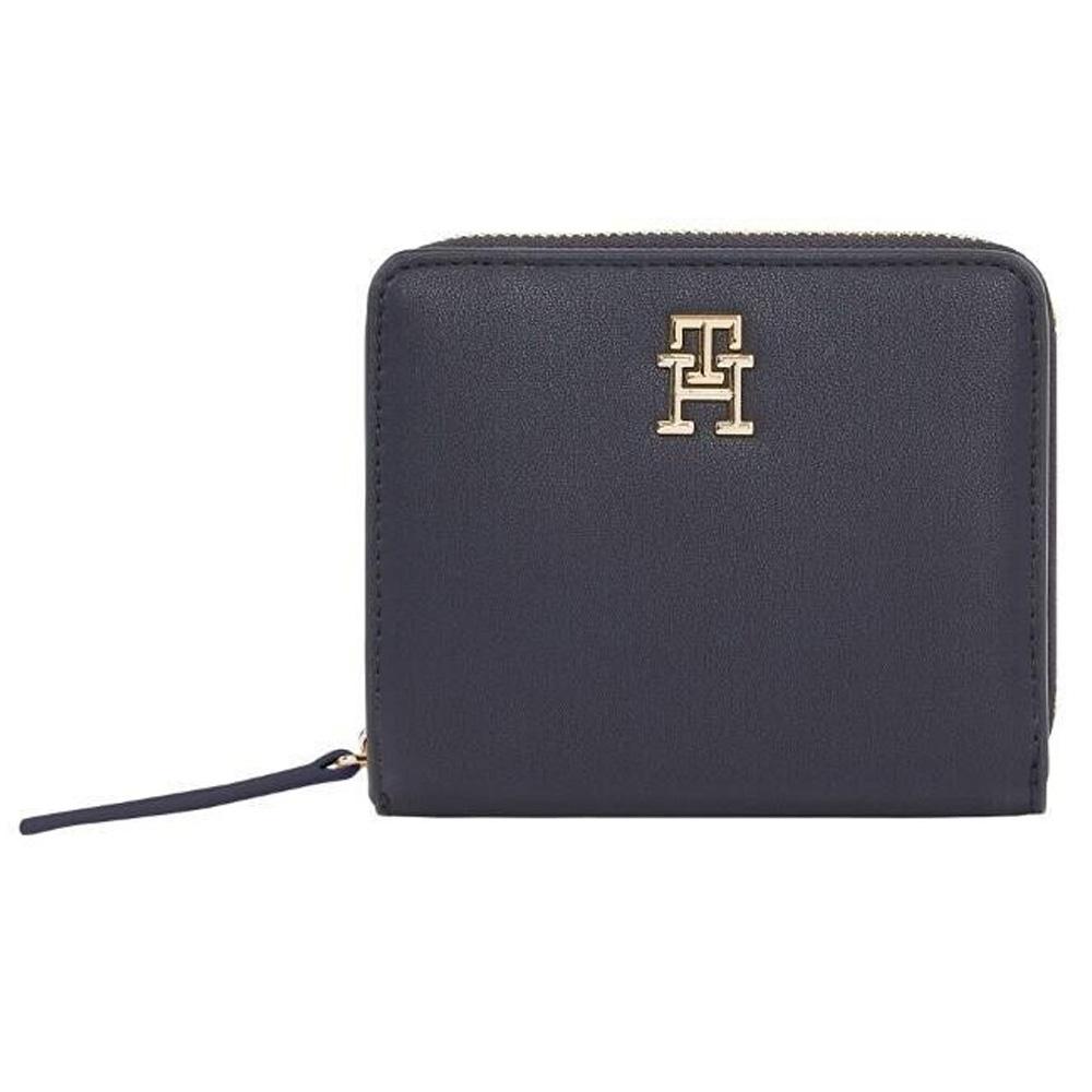 Portefeuille Marine Femme Tommy Hilfiger Logotape pas cher