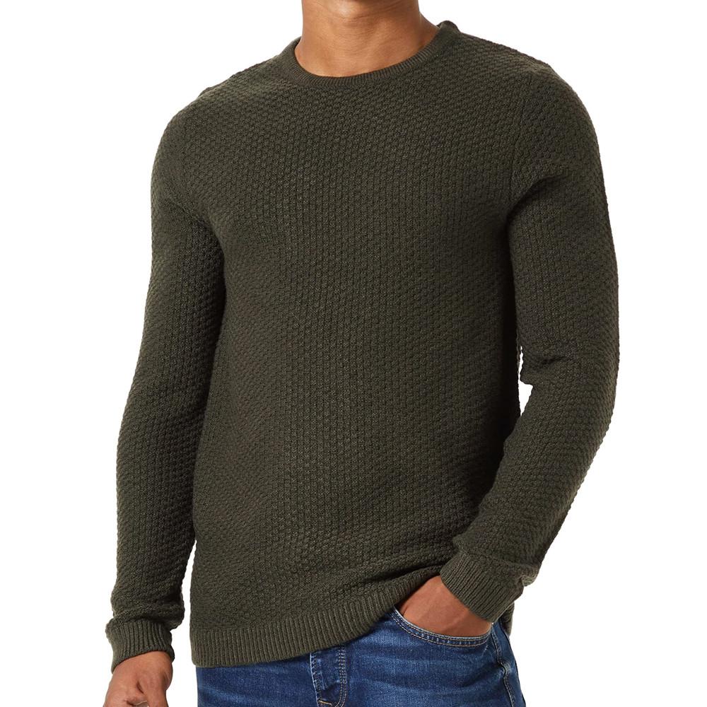 Pull Kaki Homme Jack & Jones Damian pas cher