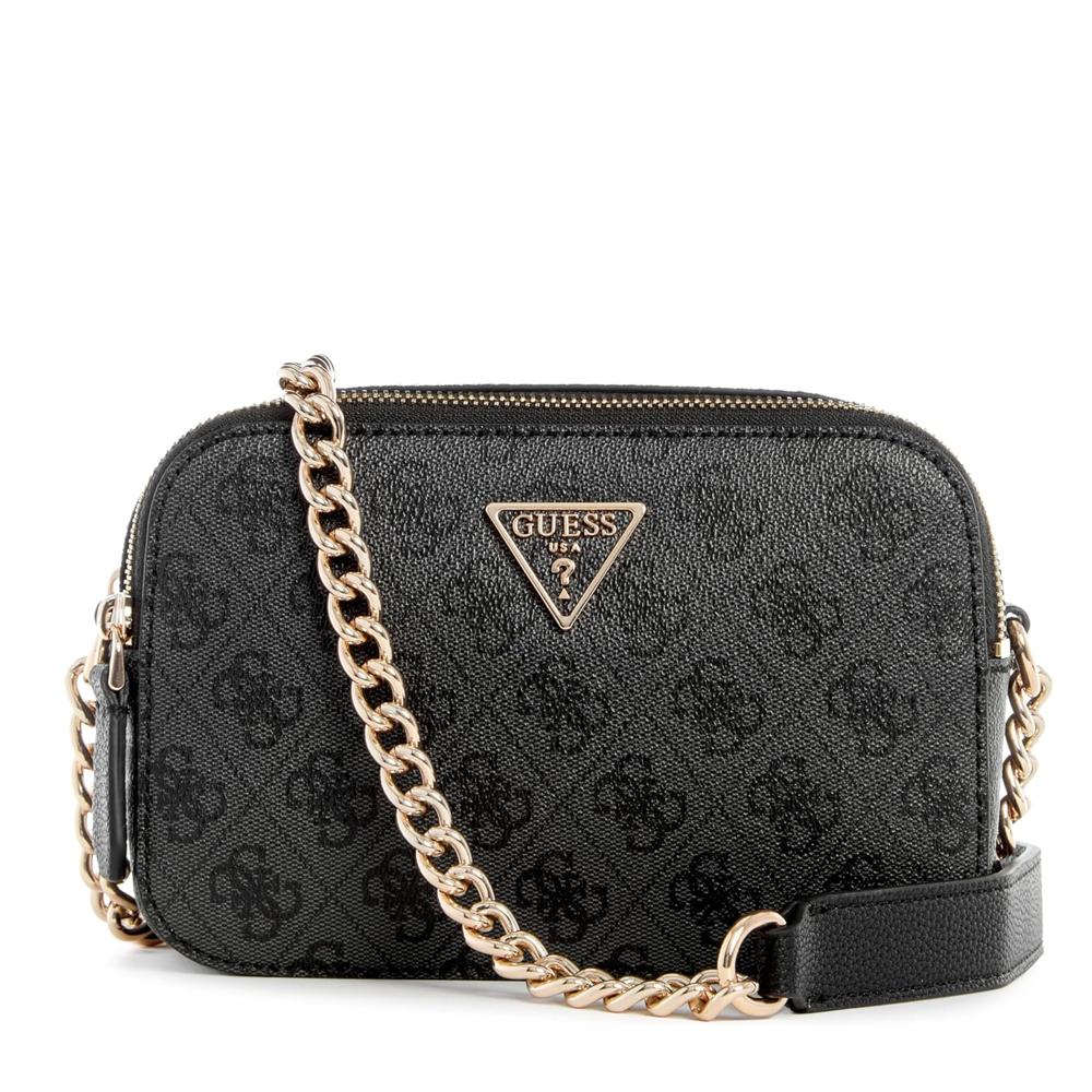 Sac à Bandoulière Noir Femme Guess Noelle pas cher
