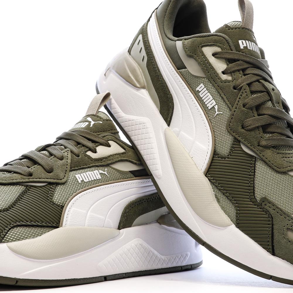 Baskets Blanches/Kaki Femme Puma X-ray 3 S vue 7