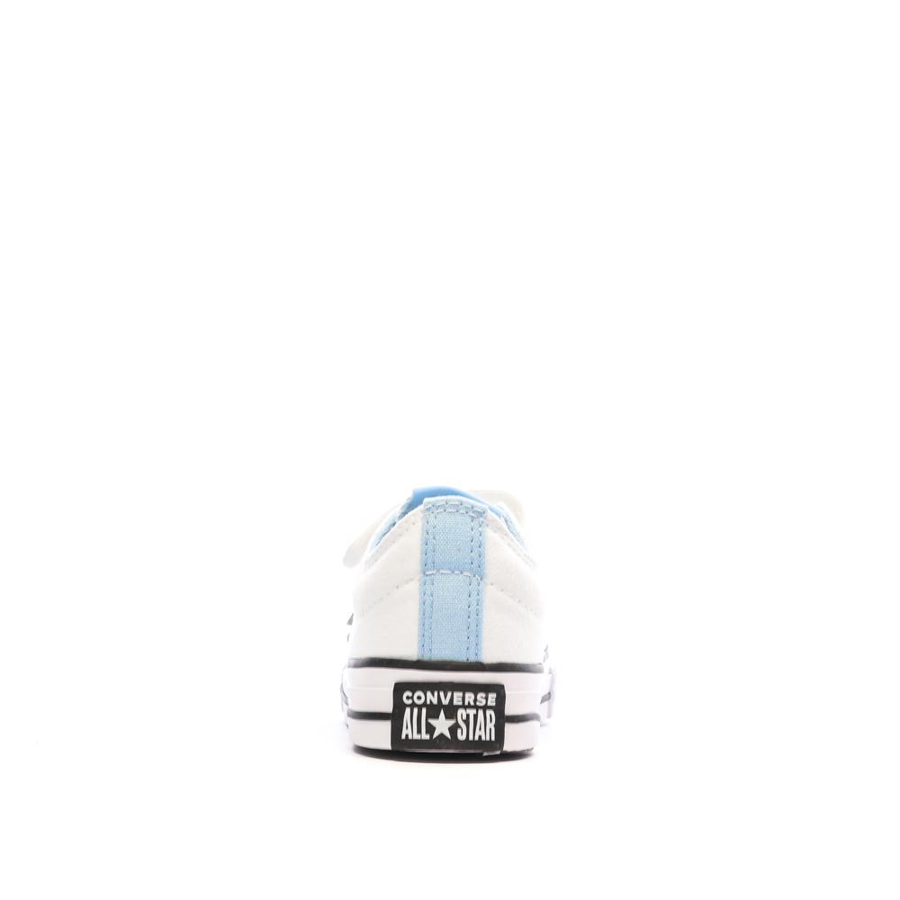 Baskets Blanches/Bleu Garçon Converse Star Player 76 Easy vue 3