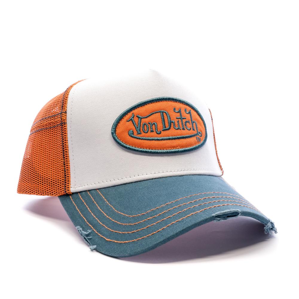 Casquette Bleu/Orange/Blanc Homme Von Dutch Trucker vue 2