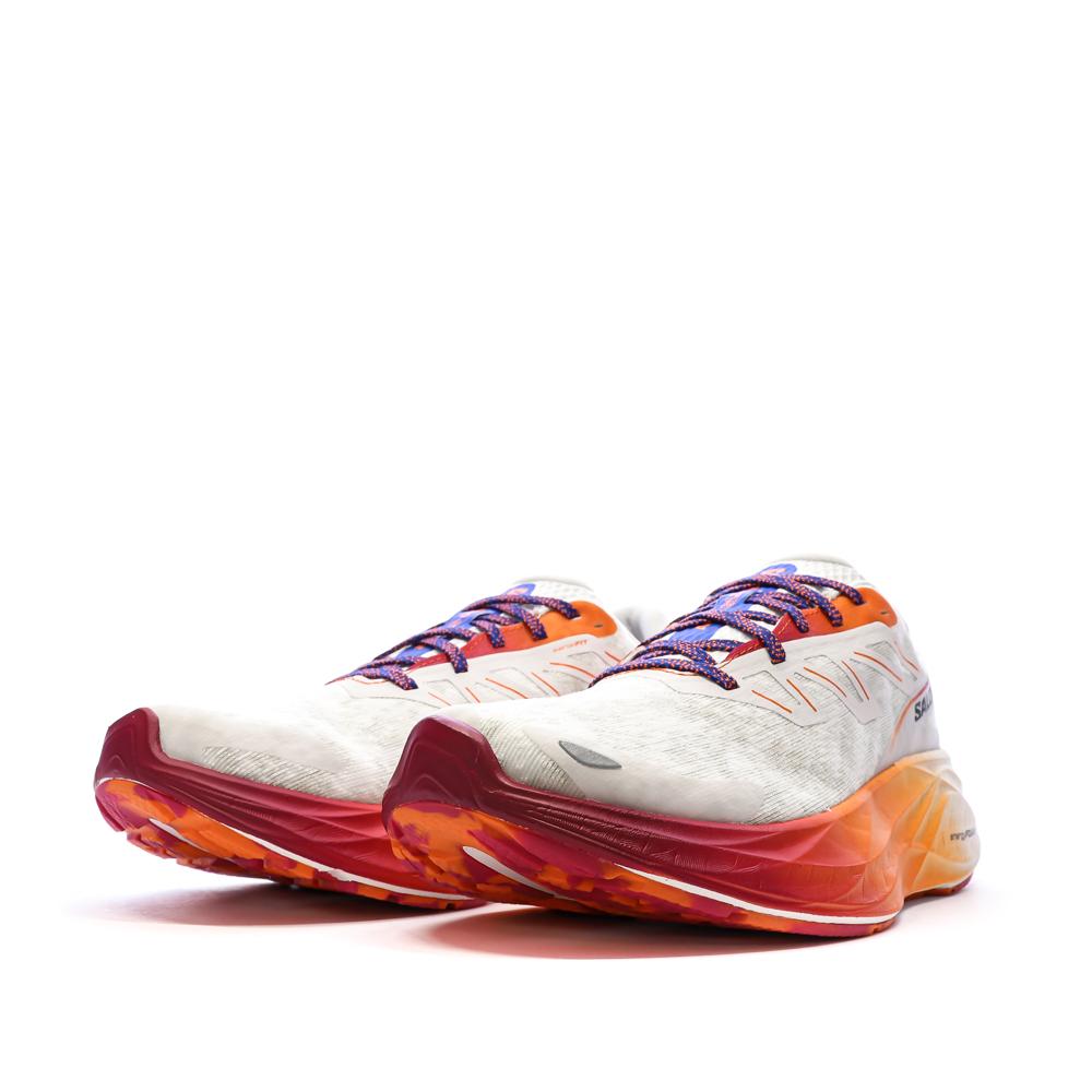 Chaussures de Running Blanc/Orange Homme Salomon Aero Glide 2 vue 6
