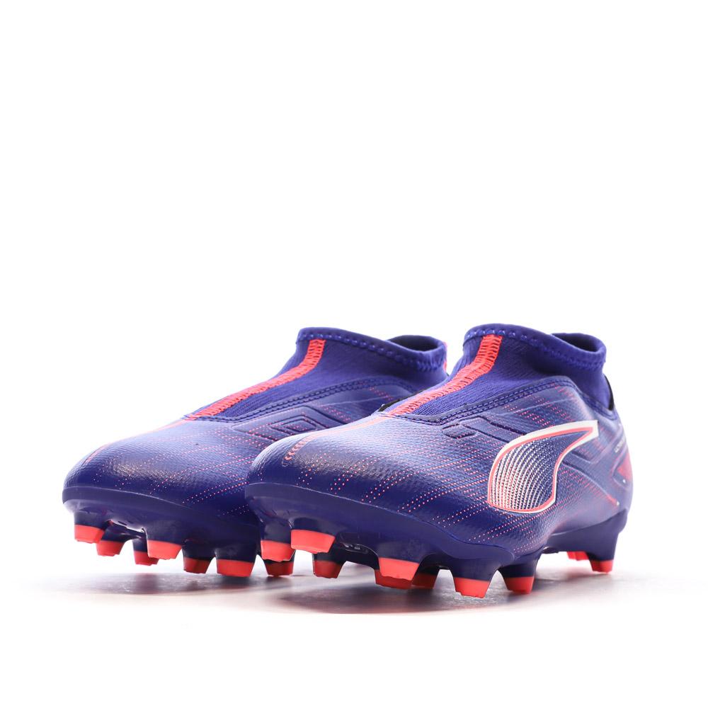 Chaussures de football Violettes Garçon Puma Ultra 5 FG/AG vue 6
