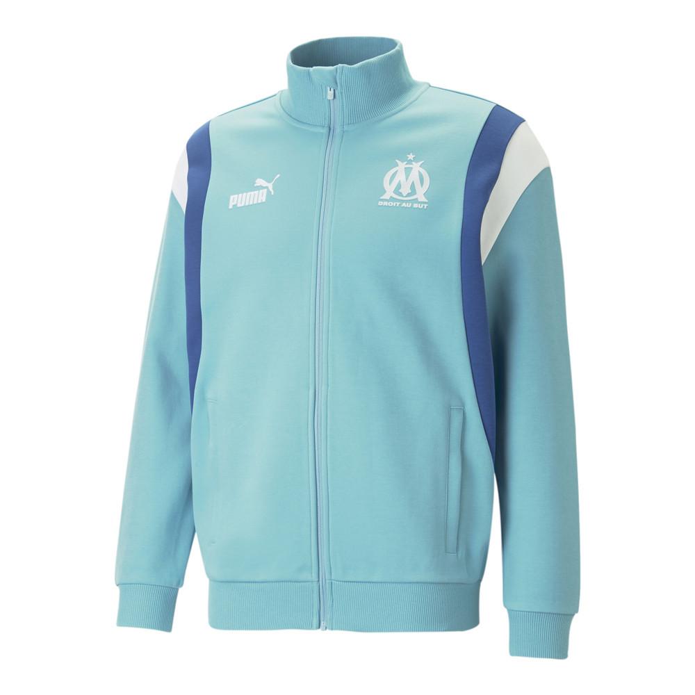 OM Veste Bleu Homme foot Puma Archive Jacket pas cher