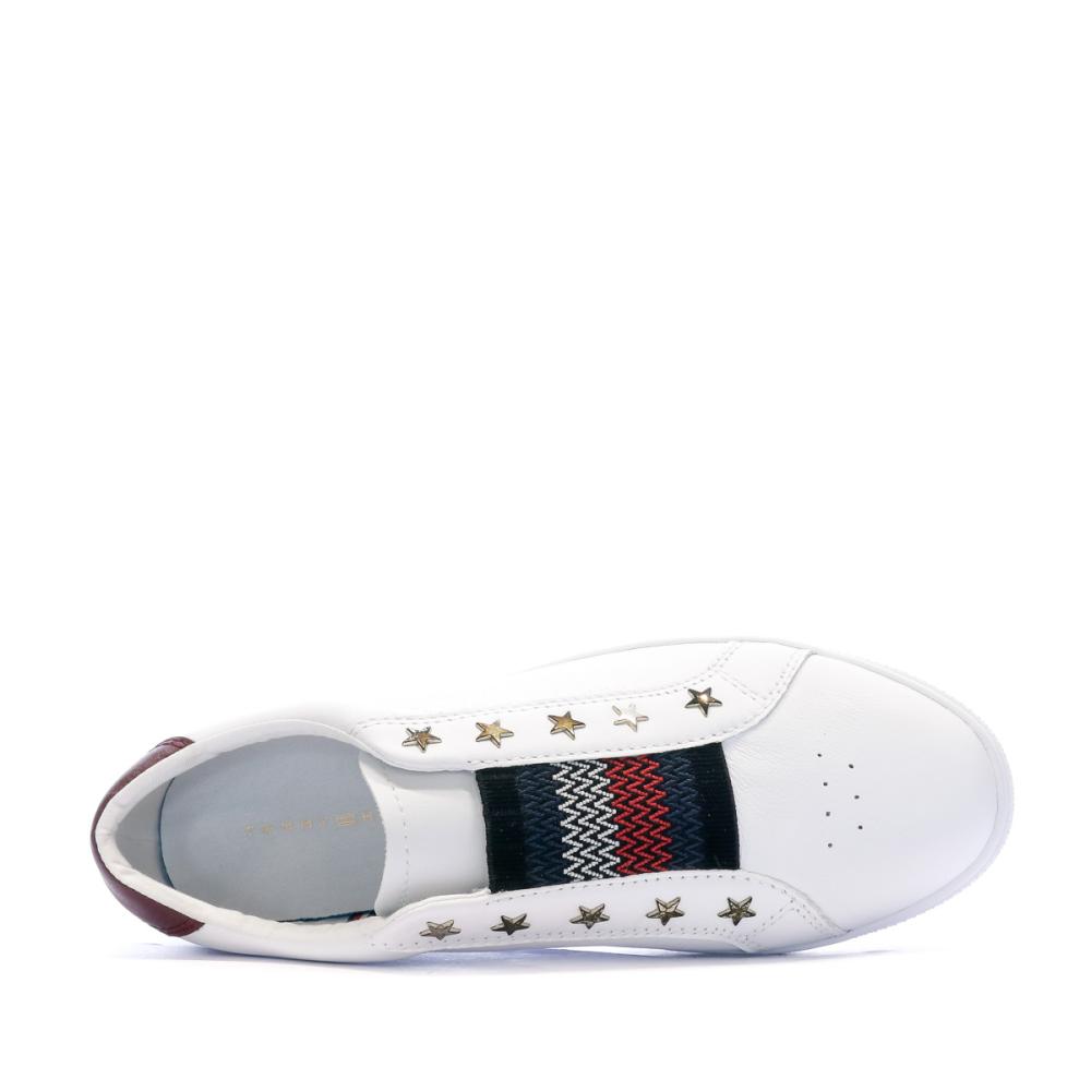 Baskets Blanches femmes Tommy Hilfiger Elastic Slip On vue 4