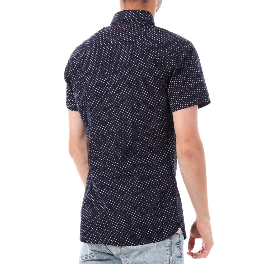 Chemise Manches Courtes Marine Homme Teddy Smith Cut vue 2