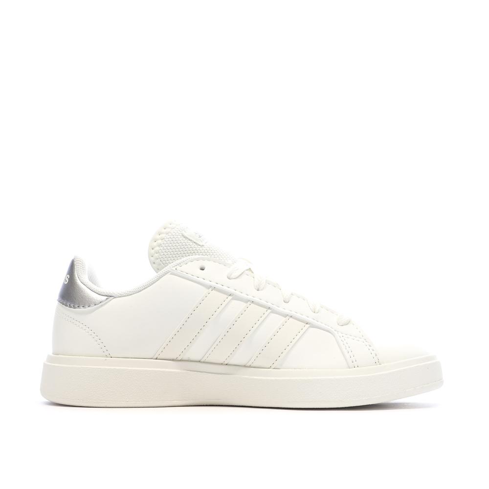 Baskets Ecru Femme Adidas Grand Court Base 2.0 vue 2