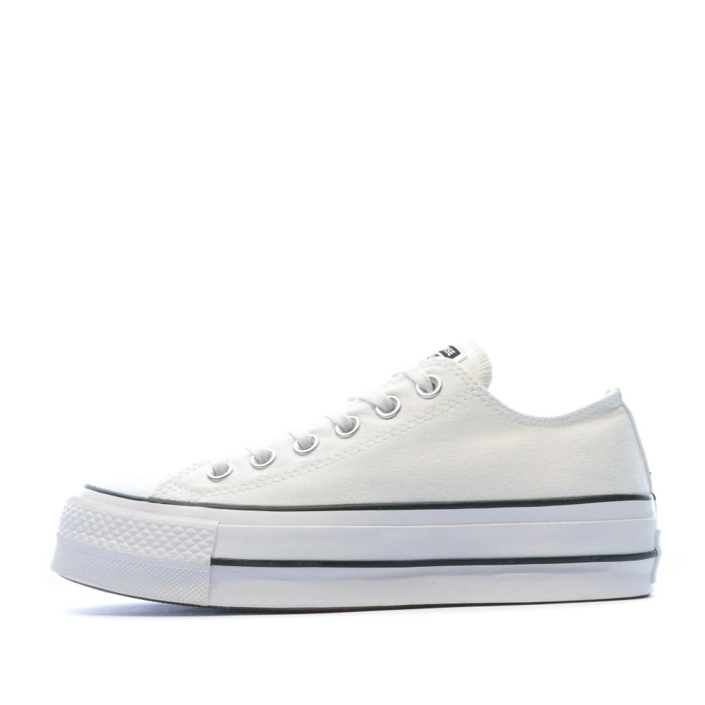 Baskets compensees blanches femme Converse All Star