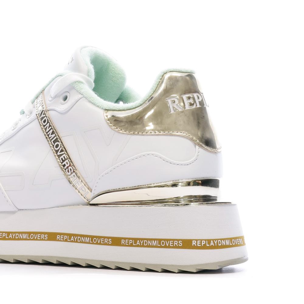 Baskets Blanches Femme Replay New Penny Pastel vue 7