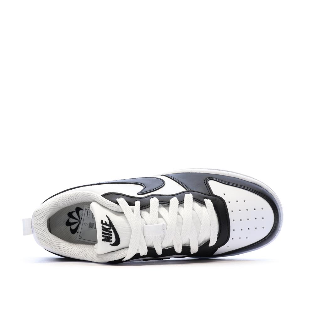 Baskets Noir/Blanc Garçon/Fille Nike Court Borough Low vue 4