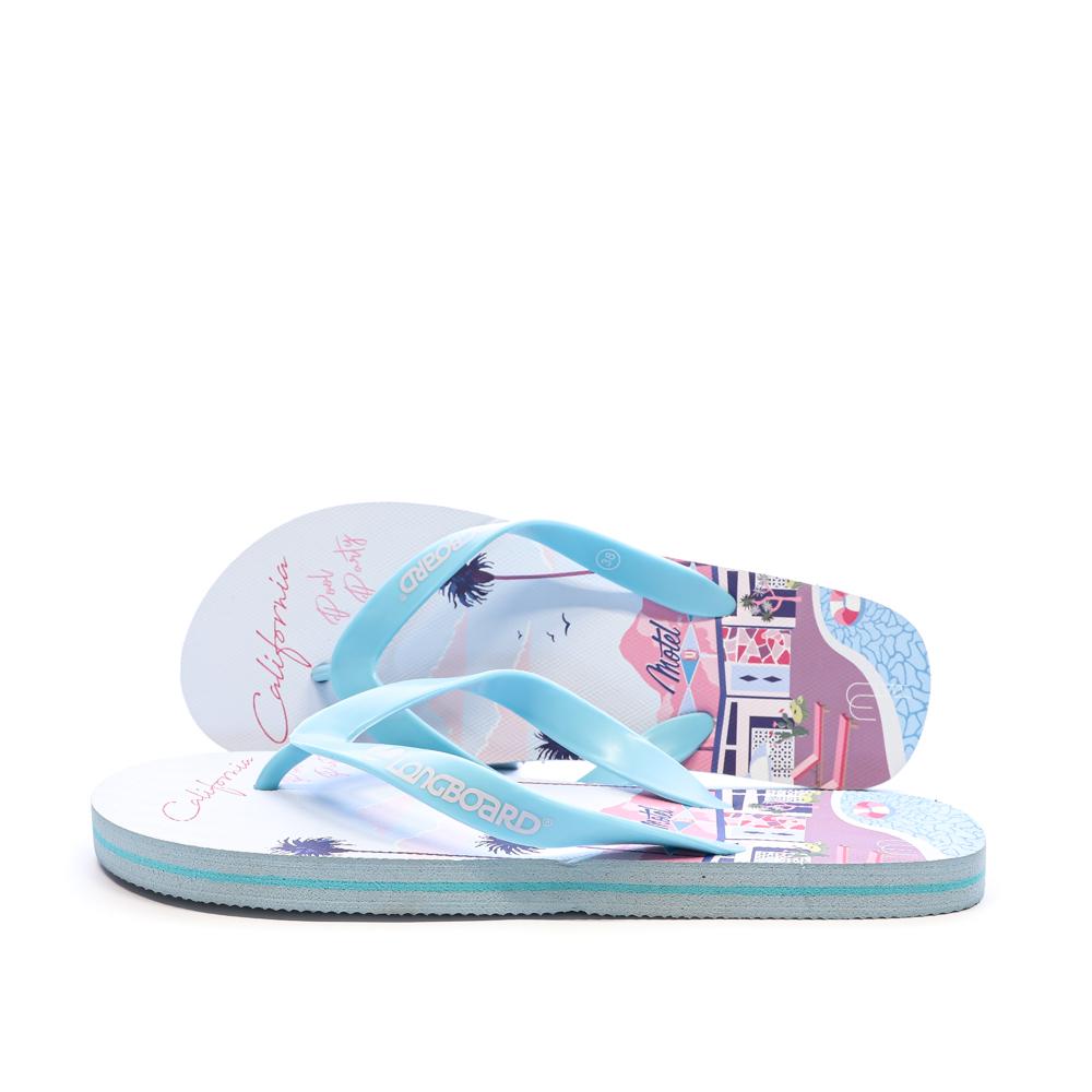 Tongs Bleu/rose Femme Longboard Calasi T pas cher