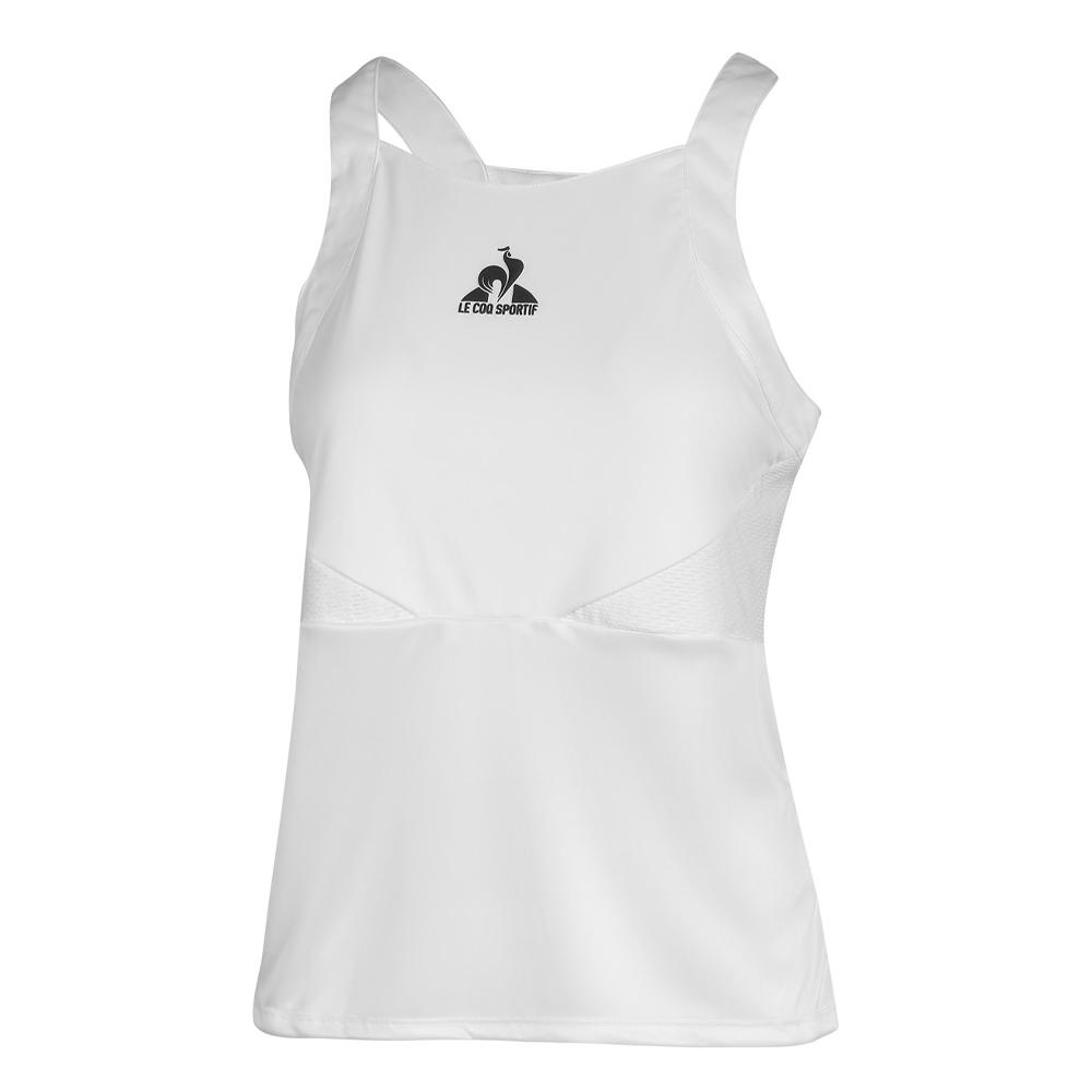 Top Blanc Femme Le Coq Sportif Tennis Pro pas cher