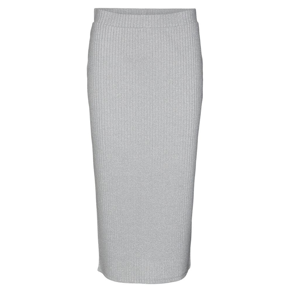 Jupe Gris Clair Femme Vero Moda Cora Calf pas cher