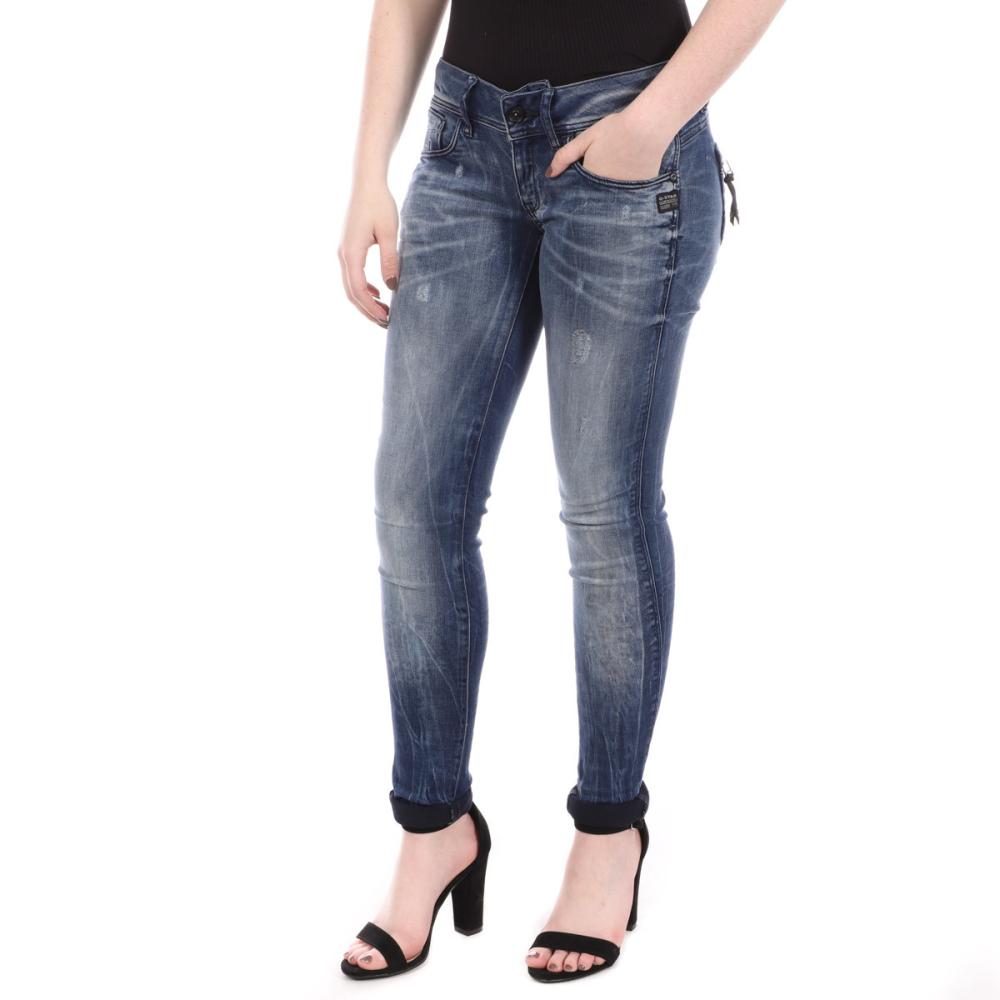 Jean Skinny Bleu Usé Femme G-Star Midge Cody pas cher