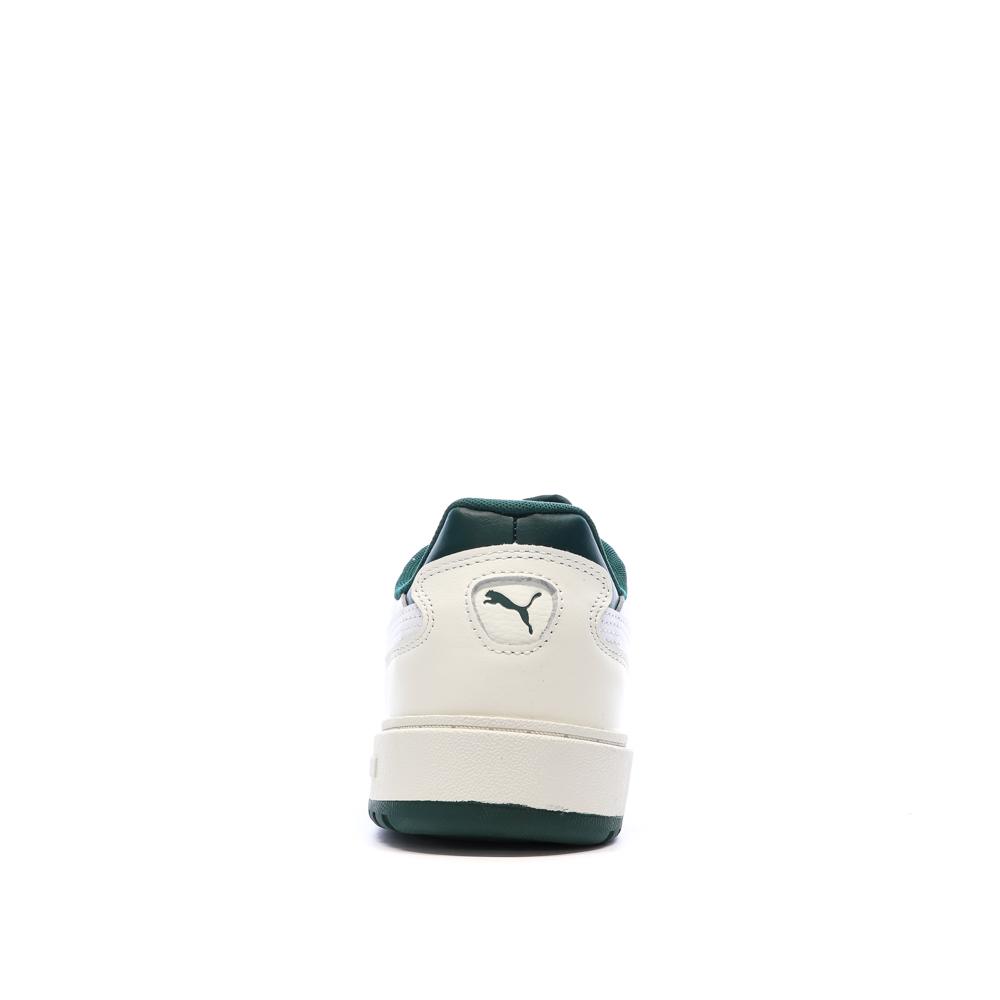 Baskets Blanches/Vertes Foncés Homme Puma Doublecourt03 vue 3