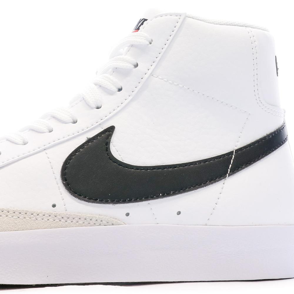 Baskets Blanc/Noir Femme Nike Blazer Mid 77 vue 7