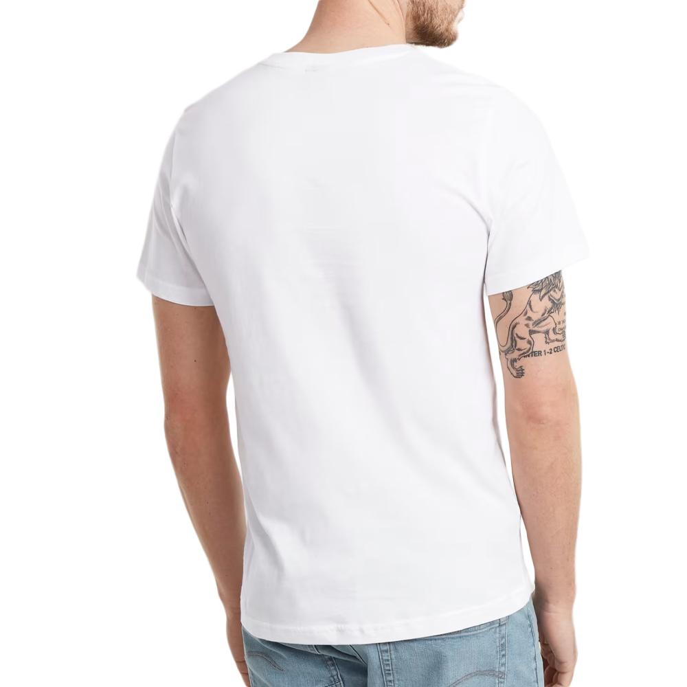 T-shirt Blanc Homme G-Star Raw D25949 DGR vue 2