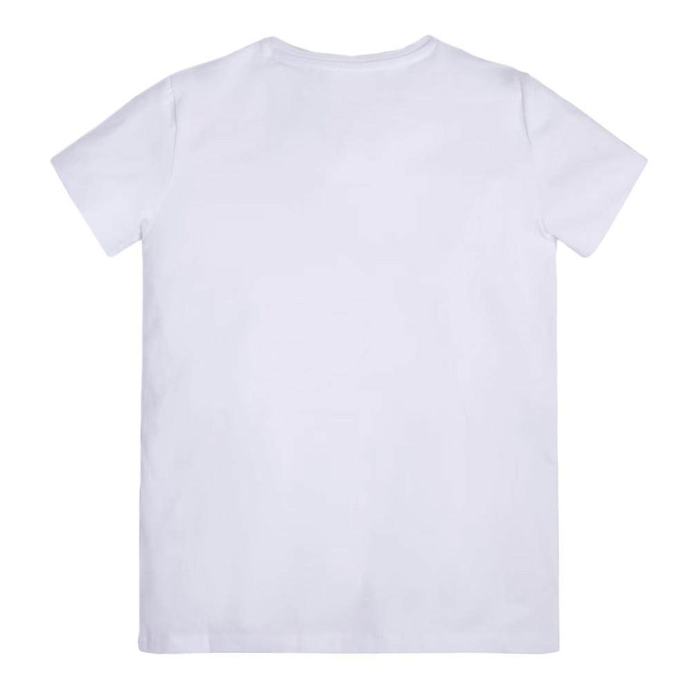 T-shirt Blanc Fille Guess Kiss vue 2