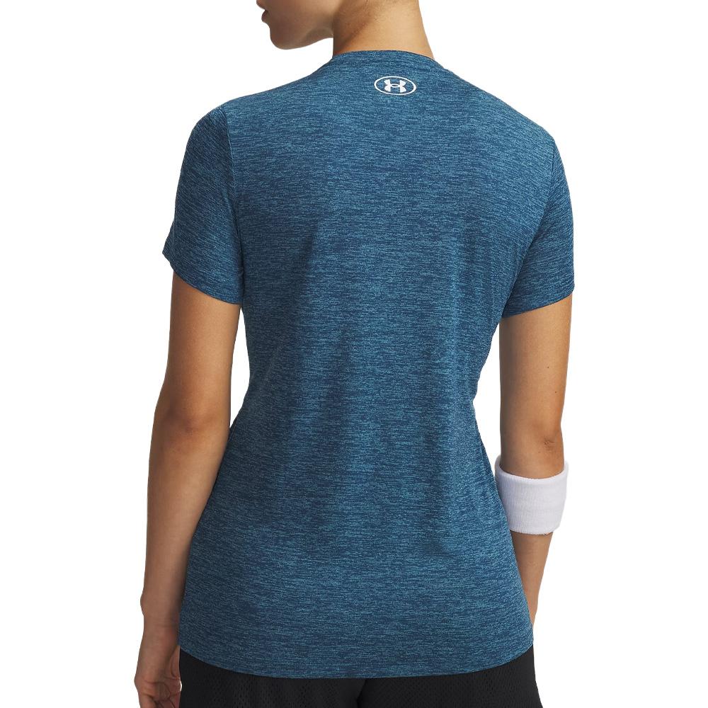 T-Shirt Bleu Femme Under Armour Tech vue 2