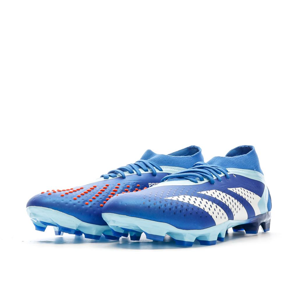 Chaussures de foot Bleues Homme Adidas Predator Accuracy.2 MG vue 6