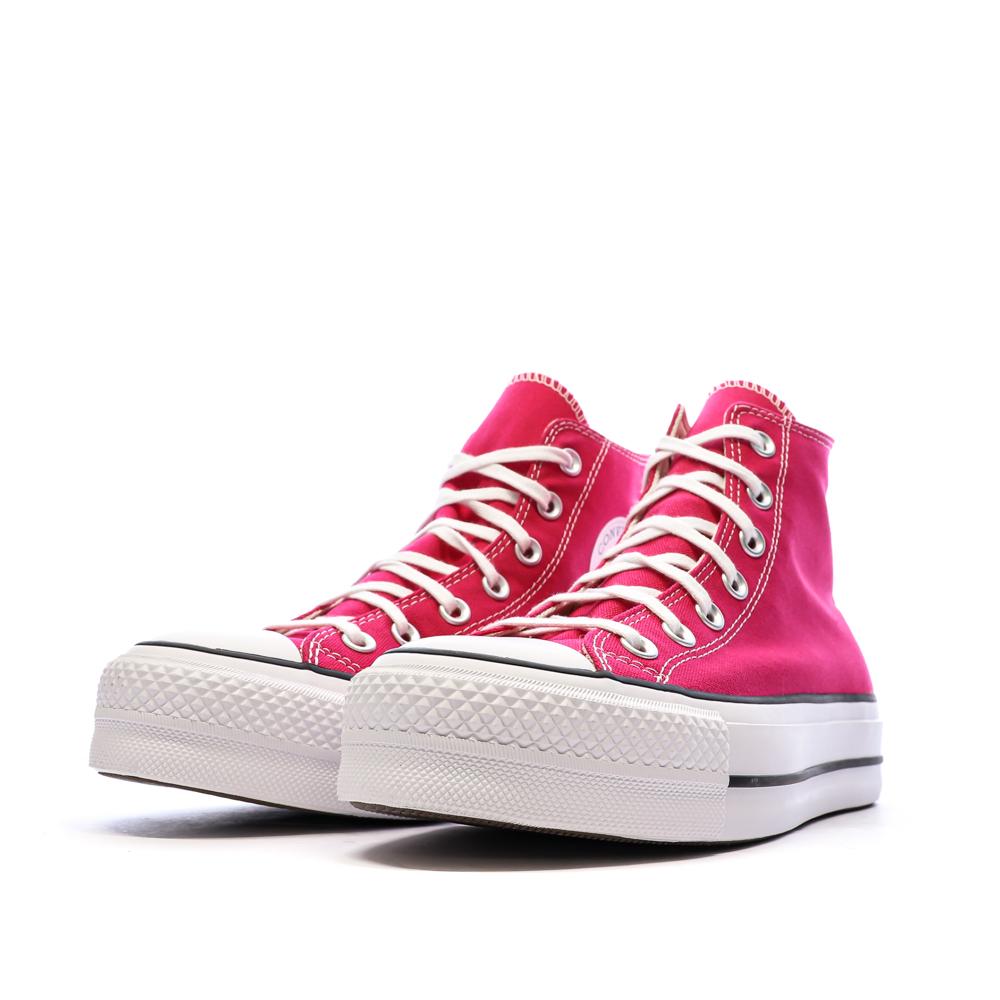 Baskets Roses Femme Converse Chuck Taylor All Star Lifts vue 6