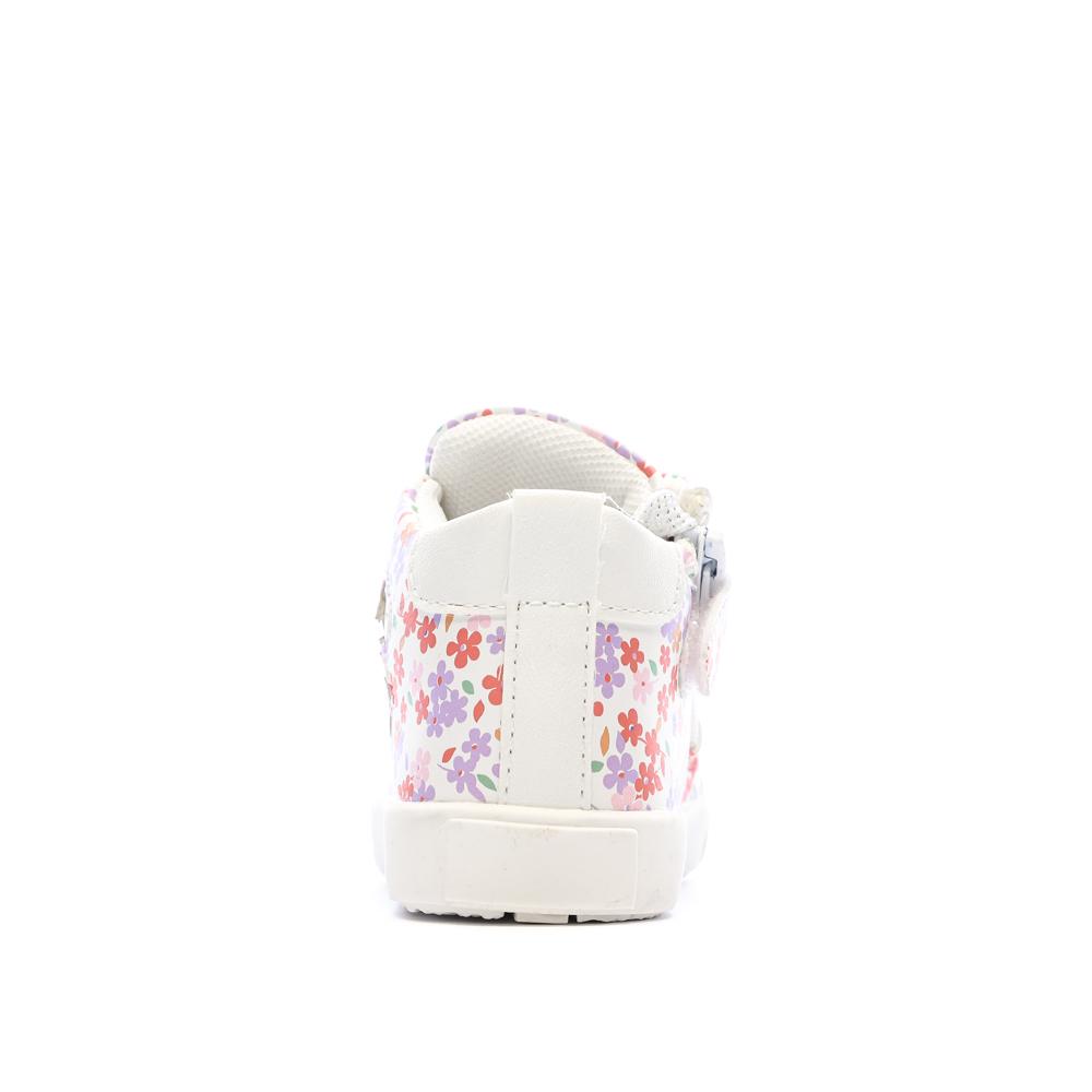 Baskets Blanc/Rose Fille Lulu Castagnette Lenaig Bottillon vue 3