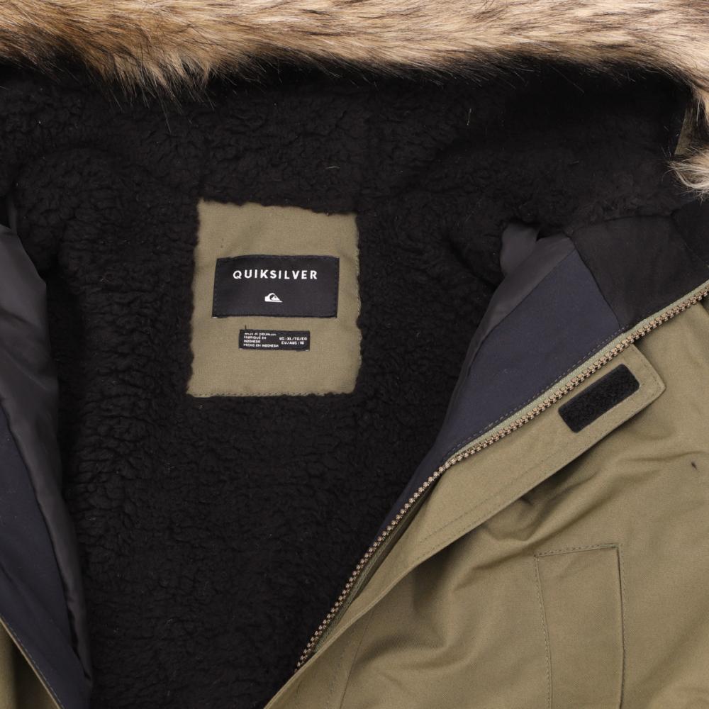Parka Kaki Garçon Quiksilver Ferris vue 3