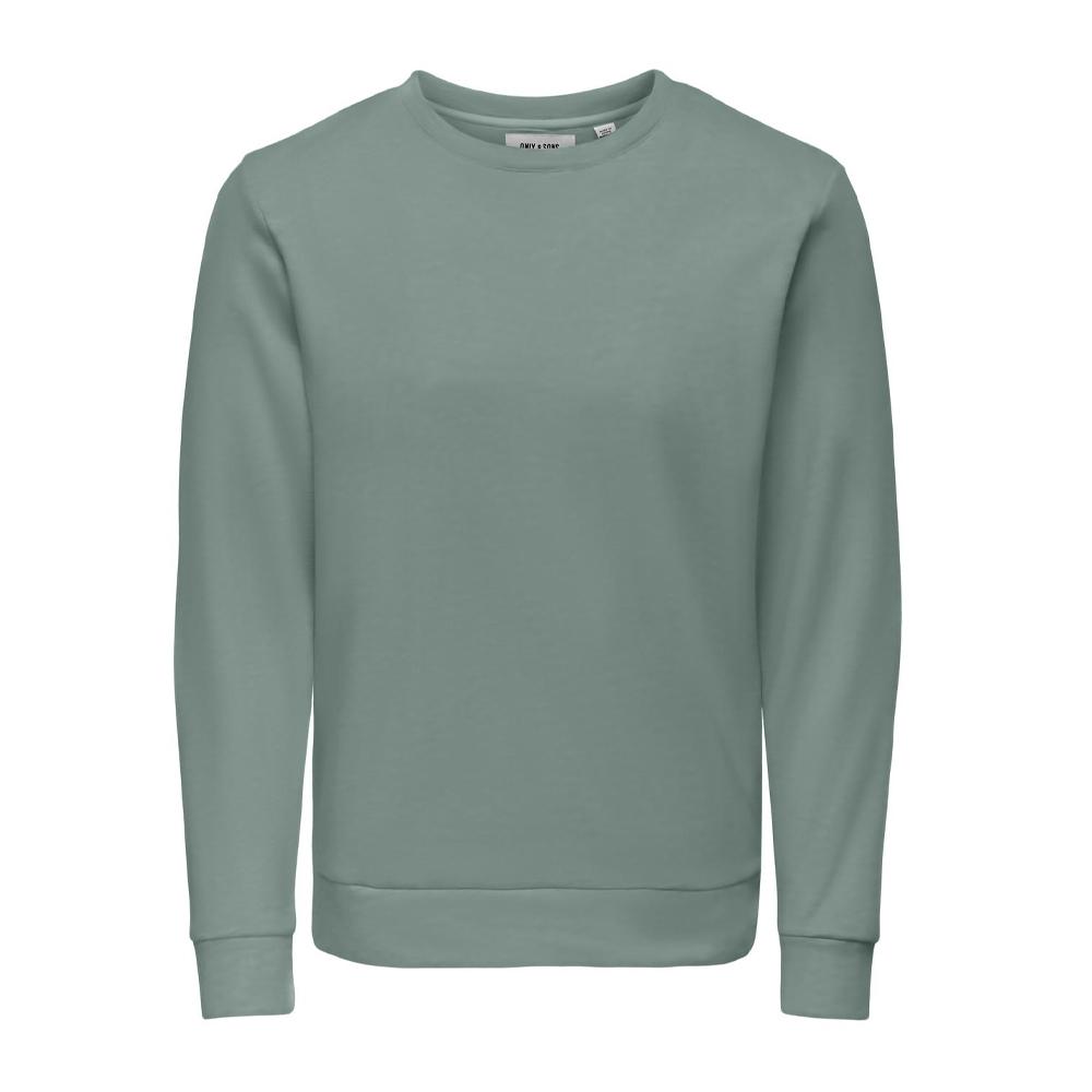 Sweat Vert Homme Only & Sons Chase pas cher