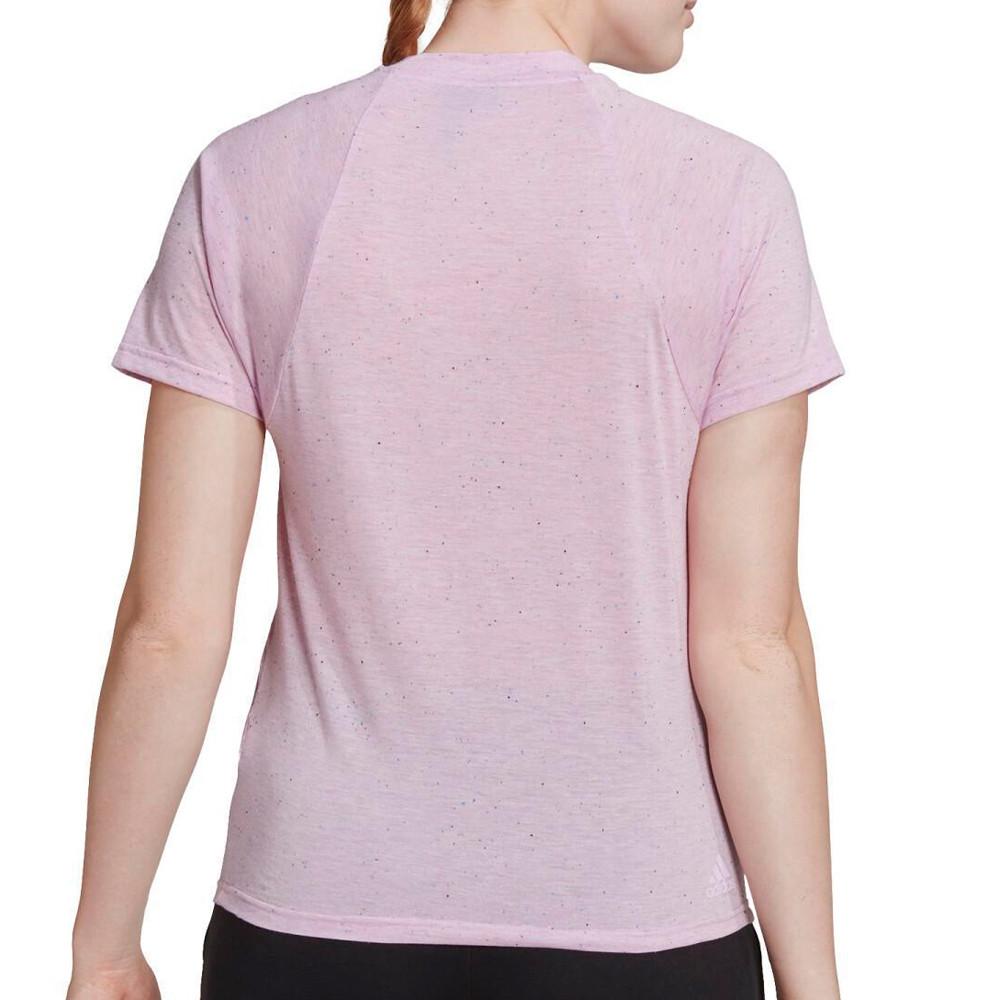T-shirt Rose Femme Adidas HK0417 vue 2