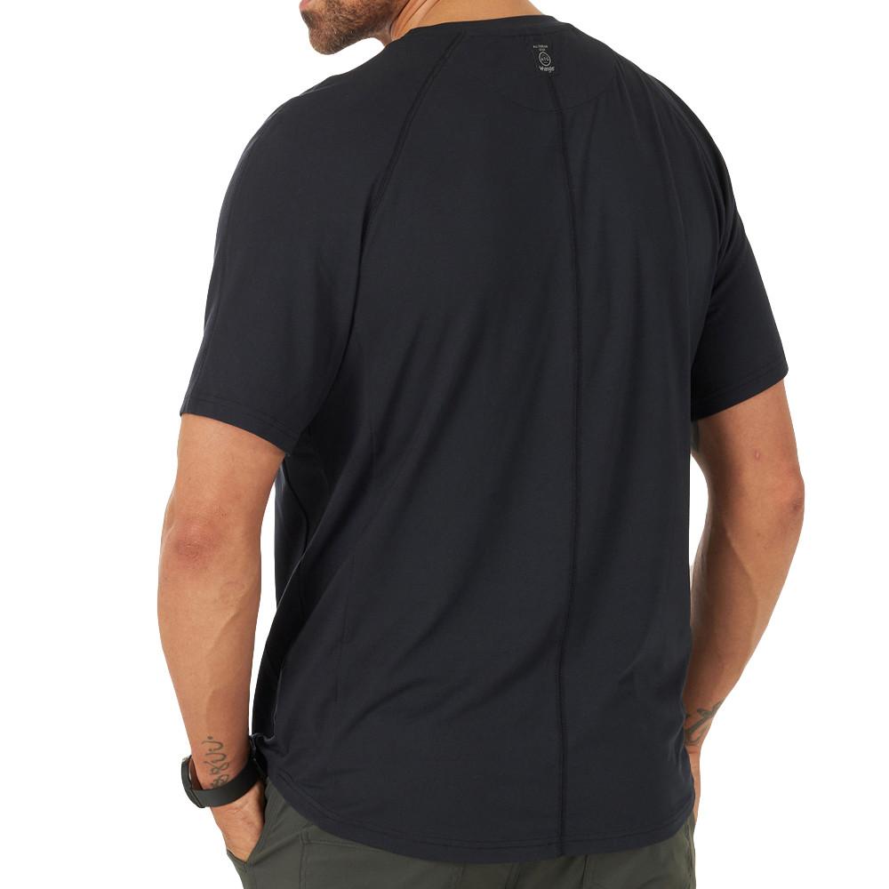 T-shirt Basic Noir Wrangler Performance vue 2