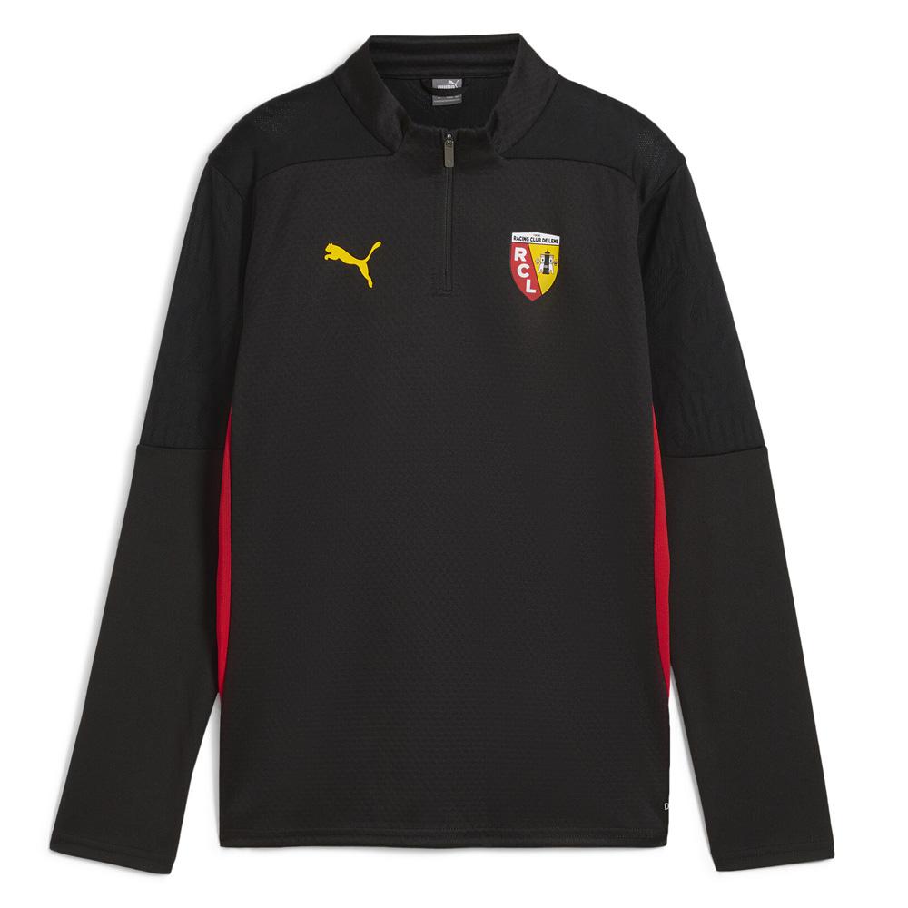 RC Lens Sweat zippé Noir Garçon Puma 777962 2024/25 pas cher