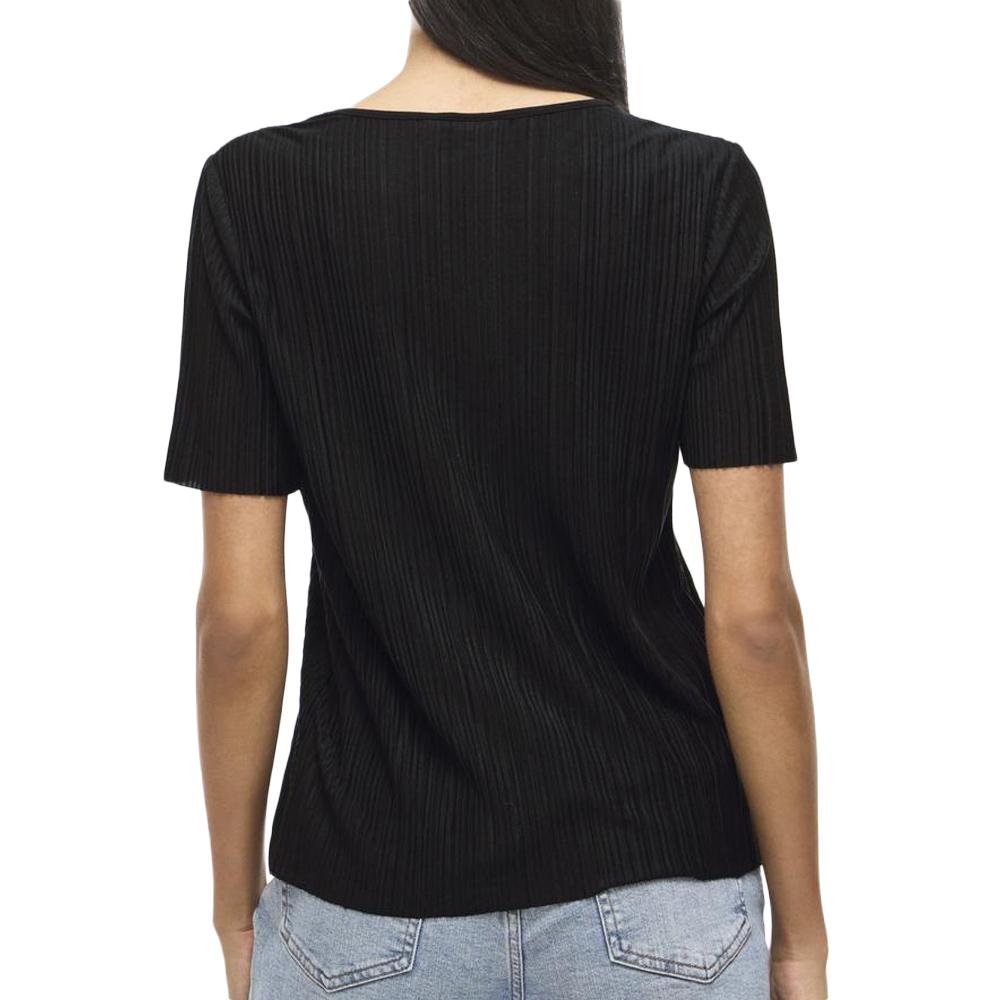 T-Shirt Noir Femme Vila Viplisa vue 2