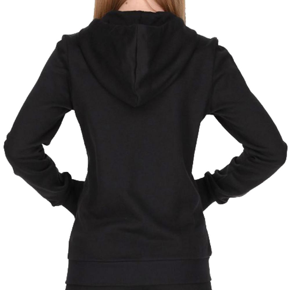 Sweat Noir Fille Adidas G Lin Fz Hd vue 2