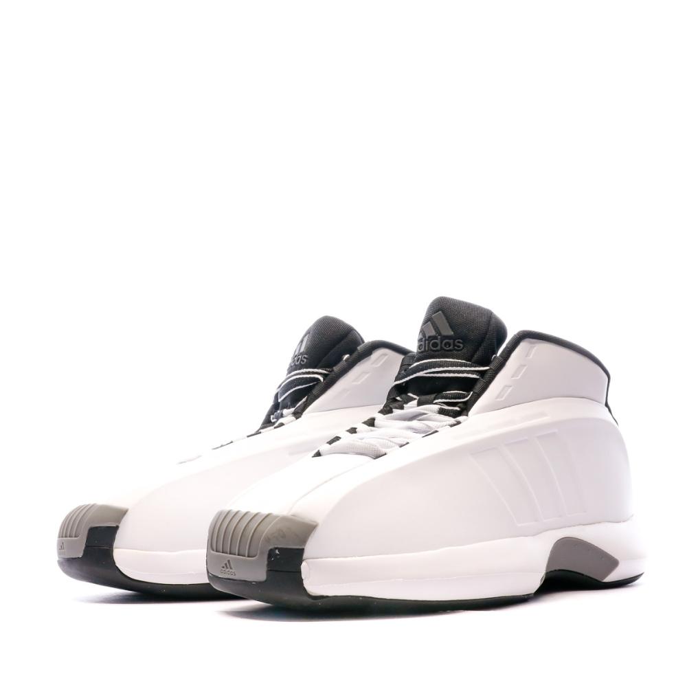 Baskets Blanches de Basketball Homme Adidas Crazy 1 vue 6