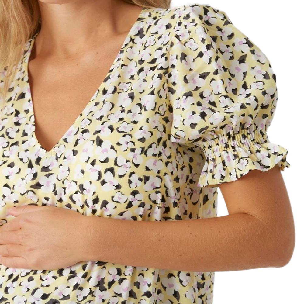 Blouse Jaune/Blanc Femme Vero Moda Marternity Molea vue 2