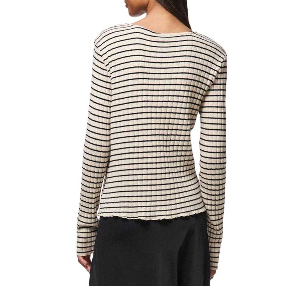 T-Shirt Beige Femme Pieces Iris vue 2