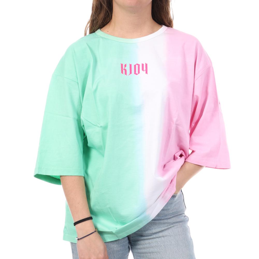 T-shirt Rose/Vert Femme Kaporal Miami pas cher