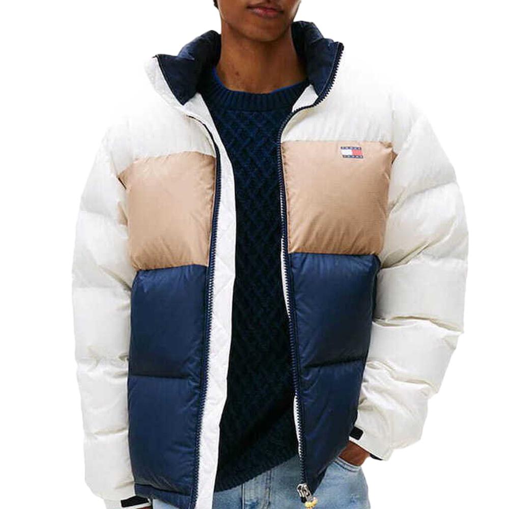 Doudoune Blanc/Beige/Marine Homme Tommy Hilfiger Alaska pas cher