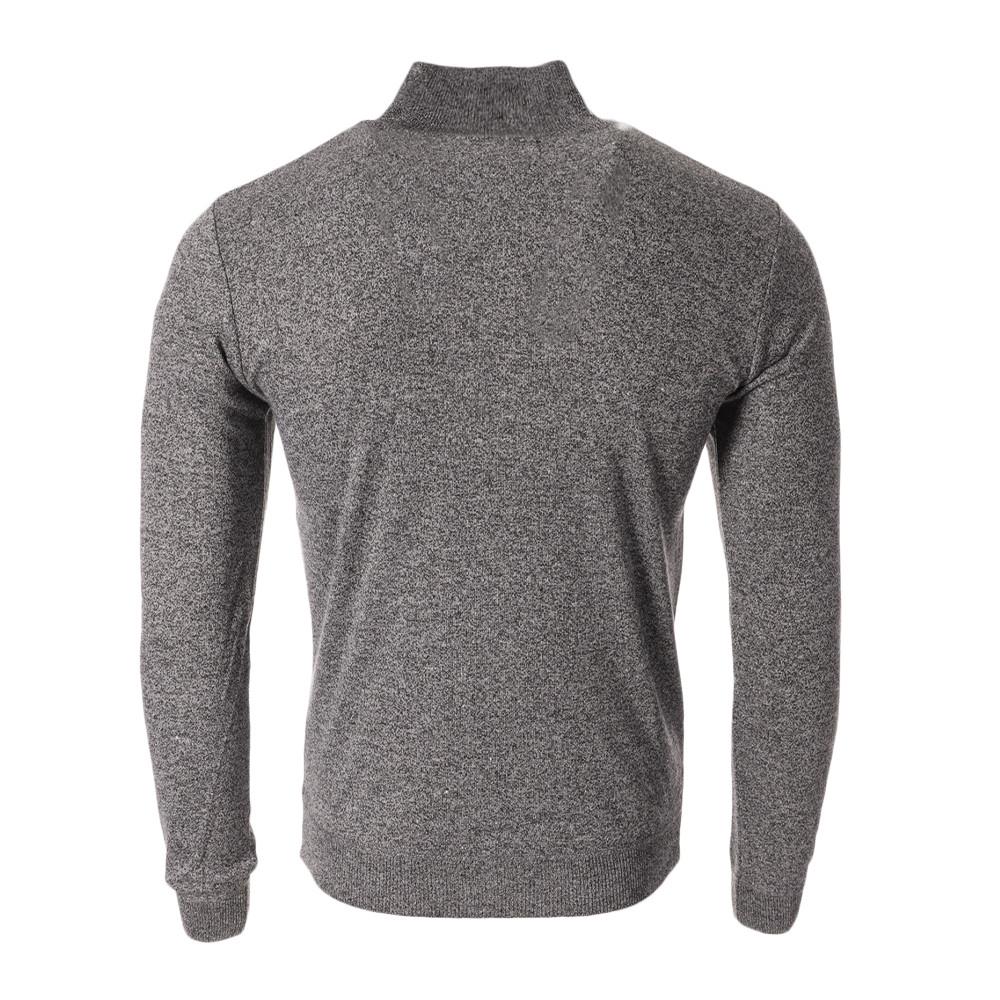 Pull Gris 1/4 zip Homme RMS26 Basic vue 2