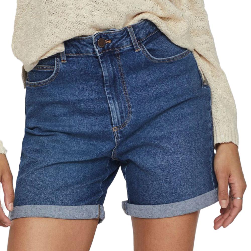 Short Bleu Femme Vila 140 pas cher