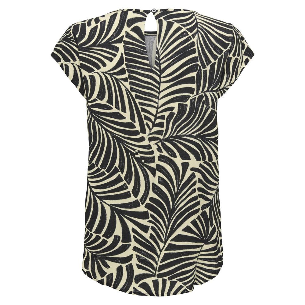 Blouse Beige/Noir à motifs Femme Only Nova vue 2