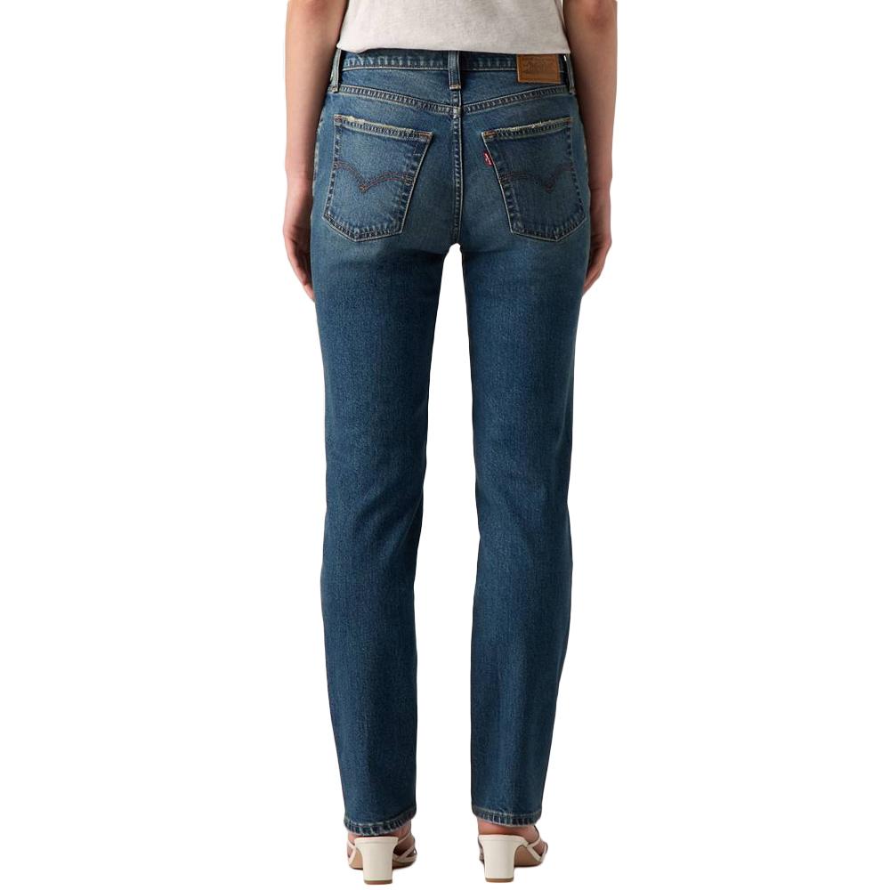 Jean 724 Bleu Classique Femme Levi's High Rise Straight 18883 vue 2