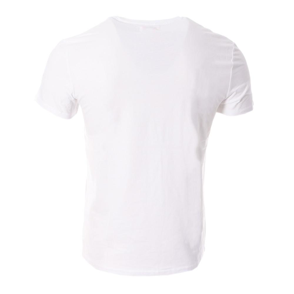 T-shirt Blanc Homme Lee Cooper Oxime vue 2